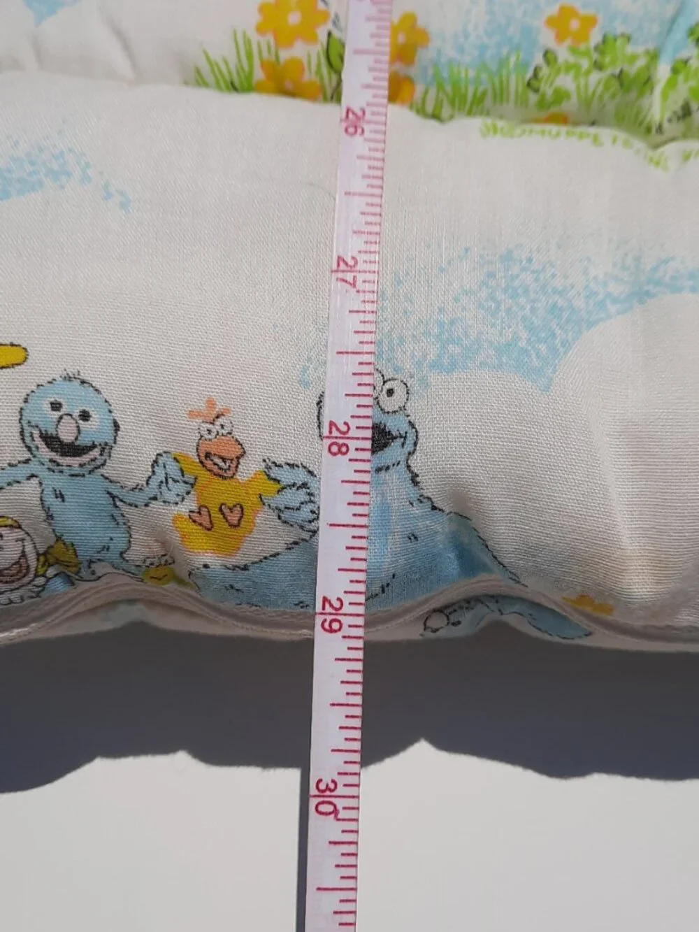 Vintage Sesame Street Baby Quilt Sleeping Bag Big Bird Cookie Monster 80s